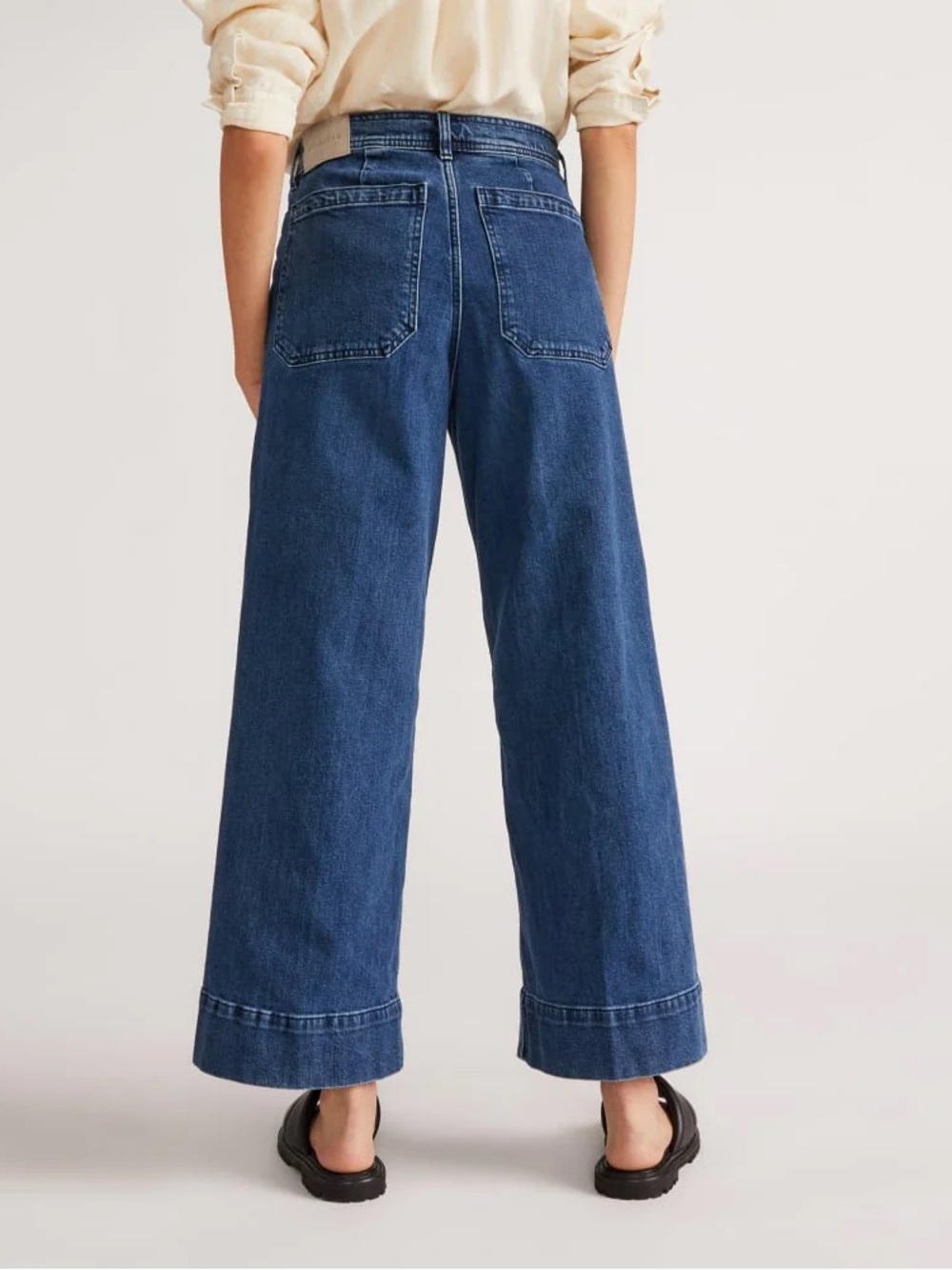 Everlane Women’s The Mariner Wide Leg Baggy Jeans In Vintage Indigo Size 31 X 28 - Picture 2 of 13
